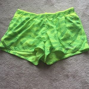 Brooks Running Athletic Shorts Neon Yellow M